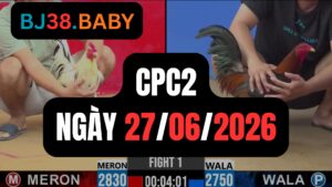 Đá gà thomo CPC2 ngày 27-06-2026